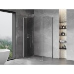 MEXEN/S - Mist-F sprchovací kút skladacie dvere ľavá 90 x 110, transparent, chróm 8A6T-090-110-01-00-L