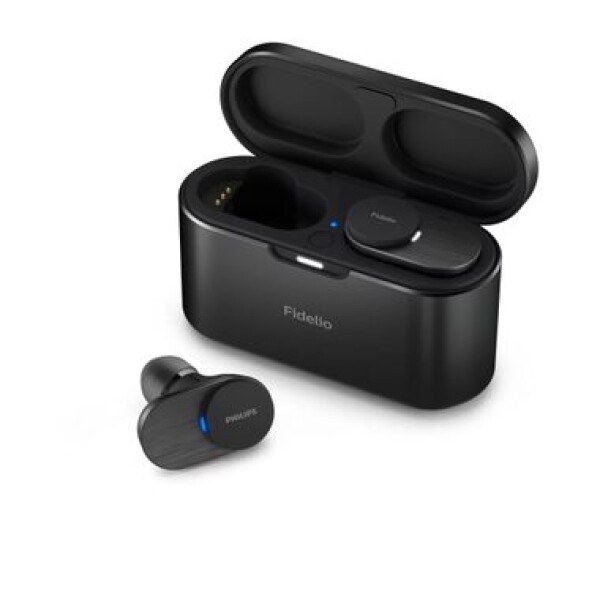 Philips Fidelio T1 čierna / Bezdrôtové slúchadlá s mikrofónom / 9 + 25 hodín / ANC / Bluetooth 5.2 (T1BK)