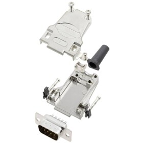 TRU COMPONENTS TCDTZF09DMPK 7709748 sada D-SUB kolíkové lišty 180 ° Pólov: 9 spájkovaný 1 ks; 7709748