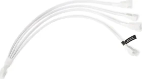 Alphacool Y-Splitter 4-Pin na 4X 4-Pin PWM 30cm biela / Rozbočovací kábel / 4-pin na 4X 4-pin / 30 cm (18729)