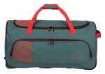 Cestovná taška na kolieskach Travelite Basics Fresh Wheeled duffle L Green/orange