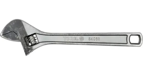 Vorel Kľúč nastaviteľný 300 mm / Nastaviteľný kľúč / rozsah čeľustí 0-35 mm / oceľ (TO-54063)