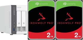 Qnap TS-216G + 2x Seagate IronWolf 2TB (ST2000VN003)