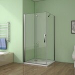 H K - Sprchovací kút SOLO B8 90x90x185 so zalamovacími dverami SE-SOLOB8909
