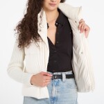 Bunda Tommy Hilfiger Modern Down Knit Mix Reg Jacket Ivory Silk L