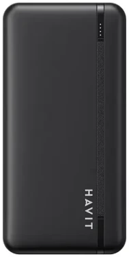 Havit PB92 20000 mAh čierna / Power banka / 2x USB / 1x USB-C / 1x MicroUSB / stav batérie (PB92 black)