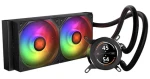 KRUX HydroGlance 240 LCD čierna / Komplet vodného chladenia / 2x 120mm / ARGB / LCD displej (KRXE003)