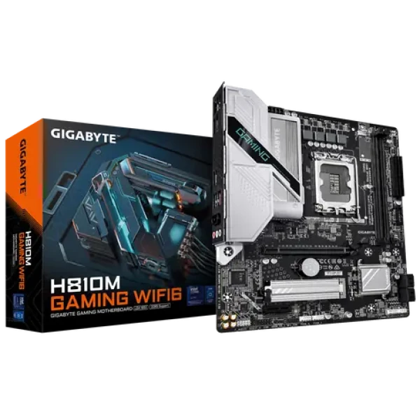 GIGABYTE H810M GAMING WIFI6 / H810M / LGA1851 / 2x DDR5 / PCIEx16 / 2.5 GLAN / mATX (H810M GAMING WIFI6)