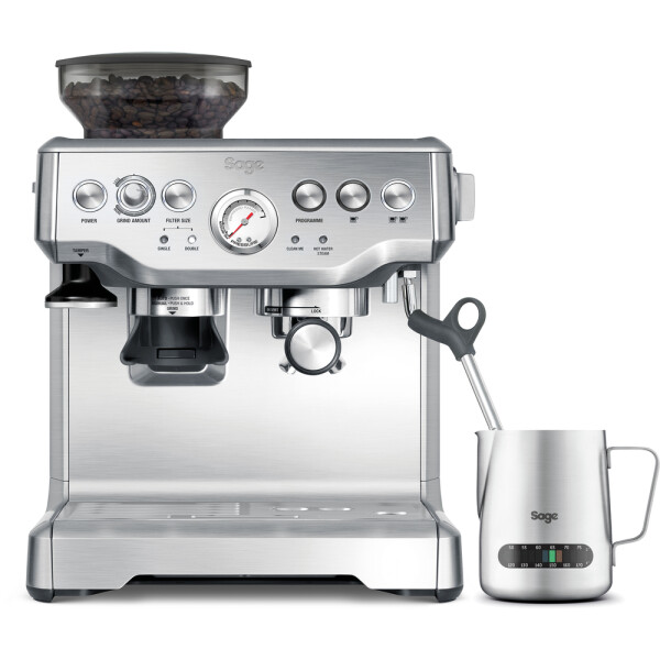 Sage SES875 Barista Express / Pákový kávovar / 1850 W / mlynček / 2l (SES875BSS2EEU1A)