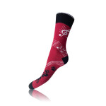 Darčeková krabica zábavných bláznivých ponožiek 4 páry CRAZY SOCKS BOX - BELLINDA - červená 39 - 42