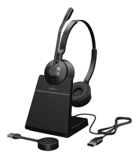 JABRA Engage 55 SE UC Stereo Link400a Stand čierna / Náhlavná súprava / mikrofón / DECT / dosah 150 m (9659-415-111)