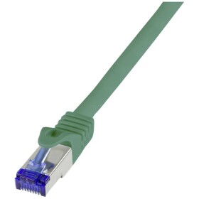 LogiLink C6A115S RJ45 USB kábel CAT 6A S/FTP 20.00 m zelená 1 ks; C6A115S