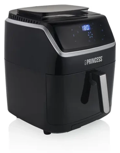 Princess 182080 čierna / Teplovzdušná fritéza / Parná rúra 2v1 / 6,5 l / Dotykový displej (01.182080.01.001)