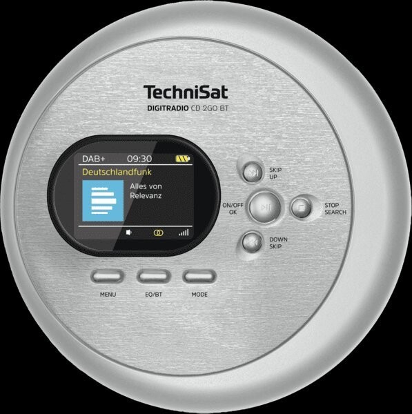 TechniSat TechniSat Digitradio CD 2GO BT tragbarer CD-Player silber