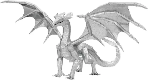 Metal Earth 3D Puzzle Premium Series: Oceľový drak
