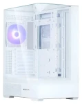 Zalman P40 Prism biela / Mini-ITX / 2x USB 3.0 + 1x USB-C / 1x 120mm ARGB / bez zdroja / panoramatická bočnica (P40 Prism White)