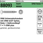 SPAX SPAX Ruko-T 880930140045060 zápustné skrutky 4.5 mm 60 mm T-STAR plus ocel WIROX 500 ks; 0201010450605