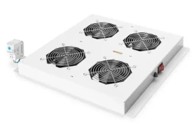 Digitus 19" sivá / Vetracia jednotka / 4 ventilátory / termostat / pre Unique, Dynamic (DN-19 FAN-4-N)