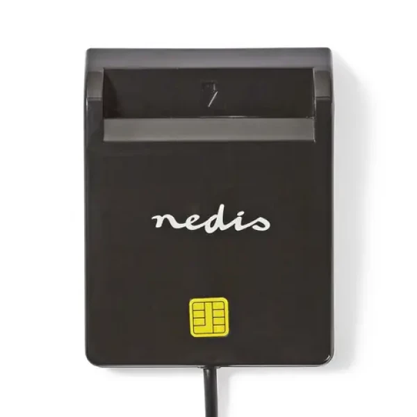 Nedis CRDRU2SM2BK - Čítačka čipových kariet SMART Card (ID / eObčanka) Čierna / USB 2.0 (CRDRU2SM2BK)