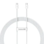 Baseus Superior 2 biela / Kábel USB-C (M) - USB-C (M) / 2 m / 100W PD / 480 Mbps (P10365200211-04)