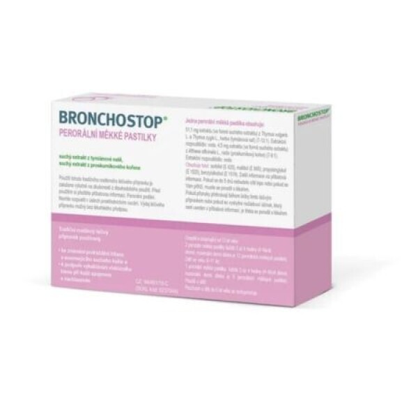 BRONCHOSTOP pastilky na cmúľanie gum por 20 ks