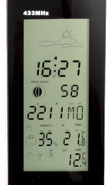 Alecto WS-1150 čierna/strieborná / Meteostanica / bezdrôtový senzor / predpoveď počasia / budík (WS-1150)