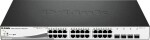 D-Link DGS-1210-28P / Gigabit PoE Smart Switch / 24x gigabit RJ45 / 4x gigabit SFP (DGS-1210-28P)