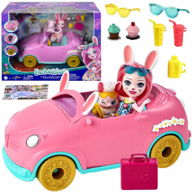 Mamido Enchantimals králičie vozík bábika Bree Bunnymobile doplnky autíčko ZA5468