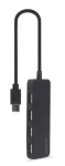 Gembird UHB-CM-U2P4-01 čierna / USB-C rozbočovač / 4X USB 2.0 (UHB-CM-U2P4-01)