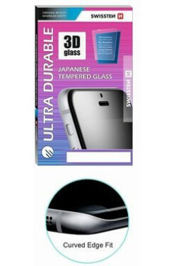 SWISSTEN Ultra Durable 3D FULL GLUE GLASS pre Apple iPhone 6 PLUS amp; 6S PLUS čierna (64701706)