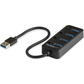 StarTech USB 3.0 HUB 4 porty čierna / USB-A / 5 Gbs (HB30A4AIB)