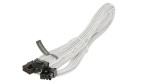 Seasonic 12VHPWR PCIe 5.0 Adapter pre napájanie grafických kariet - biely oplet (12VHPWR cable W)