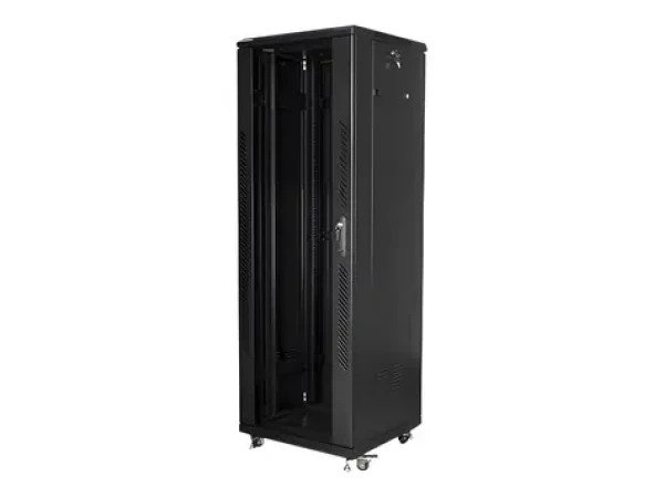 Lanberg 19" rozvádzač čierny / Stojanový rozvádzač / 37U / 600 x 600 mm / rozoberateľný (FF01-6637-12B)