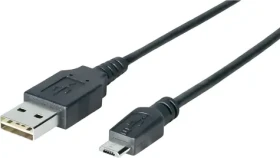 Sharkoon USB-A - Micro USB-B 2m čierna / USB kábel / USB 2.0 / až 480 Mbit/s (4044951015498)