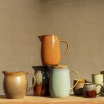 MADAM STOLTZ Džbán Green Reactive Glaze