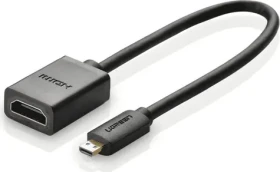 Ugreen 20134 Redukcia Micro HDMI(M) - HDMI(F) 20cm čierna (20134)