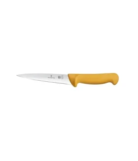 VICTORINOX Vykosťovací a vykrvovací nôž Swibo oranžová / 18 cm / Hladké ostrie (5.8412.18)