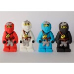 Cukrová figurka NinjaGo, 4 ks, 3 × 6 cm - I LOVE CAKES