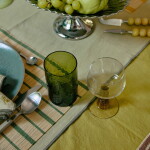 HK living Pohár Tube Olive 400 ml