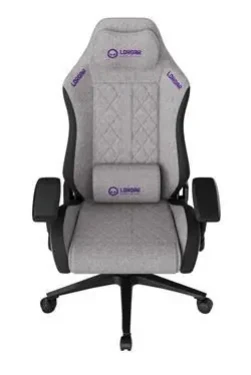 LORGAR CHA41 šedá / Herná stolička / ergonomická / prešívaná látka odolná škvrnám (LRG-CHA41-GY)