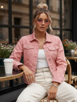 FashionStreet dámska ružová džínsová bunda TY5597 XL
