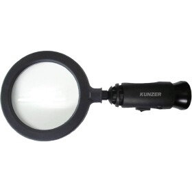 Kunzer 7LL01 Lupe ručná lupa s LED osvetlením Veľkosť objektívu: (Ø) 90 mm čierna; 7LL01