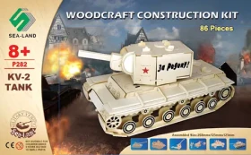Woodcraft Drevené 3D puzzle Tank KV-2