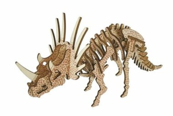 Woodcraft Drevené 3D puzzle Triceratops