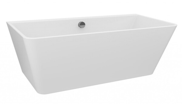 POLYSAN - LIBERTA D nástenná stojaca vaňa 170x78x60cm, biela 20392