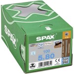 SPAX R 88192 Zylinderkopf T-STAR 0537000500803 skrutka do dreva 5 mm 80 mm T-STAR plus nerezová ocel A2 100 ks; 0537000500803