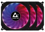 Chieftec CF-3012-RGB sada 3x 120mm RGB vetrák s príslušenstvom / 120 x 120 x 25mm / 1200 RPM / 16 dB / RGB / 6 PIN (CF-3012-RGB)