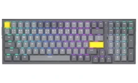 Endorfy Celeris 1800 CZ šedá / herná klávesnica / mechanická / Endorfy Yellow / 2.4GHz / BT / USB (EY5C014)