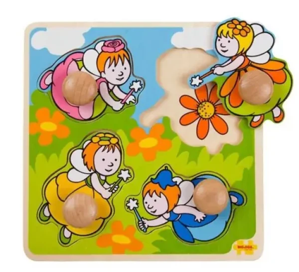 Bigjigs Toys Vkladacie puzzle víly