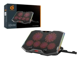 Conceptronic THYIA chladiaca podložka pod notebook šedá / pre 17" notebook / 6x vetrák / RGB (THYIA01B)